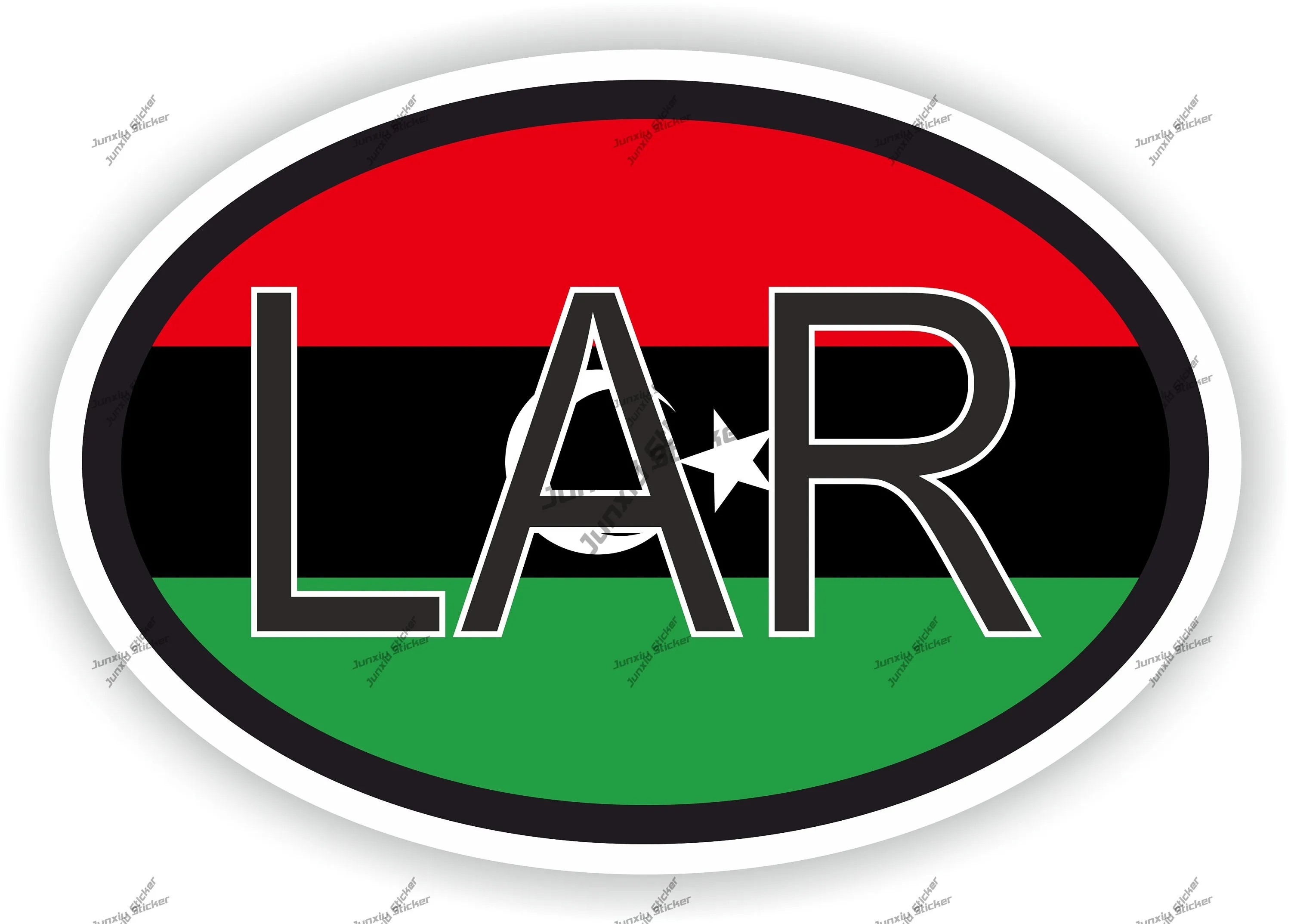 

Libya Lar Flag Country Code Oval Sticker Ehicle Parts Decal Accessories For The Car Door Sticker Accesorios Para Autom vil