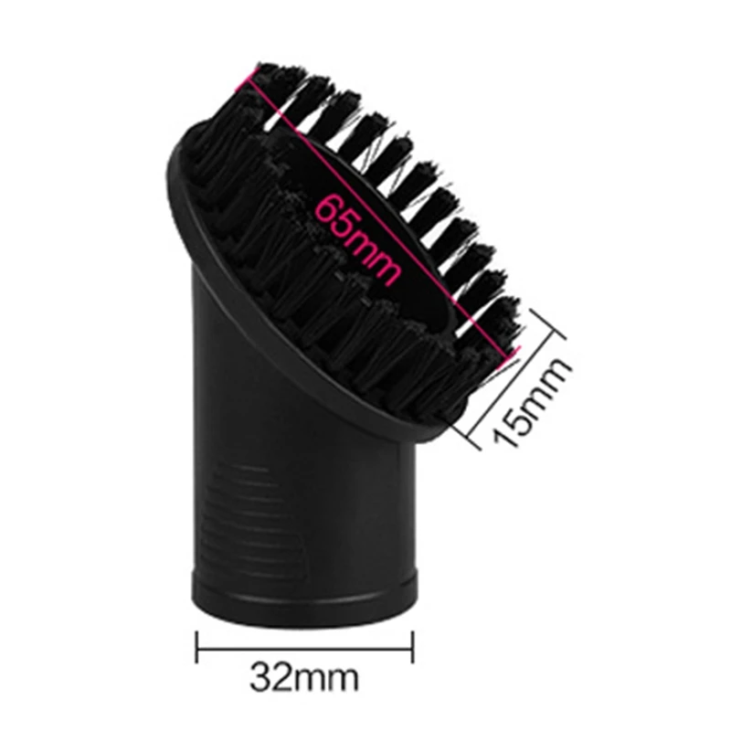 Universal Inner Diameter 32mm Vacuum Cleaner Accessories Brush Head Round Brush Vacuum Head Nozzle