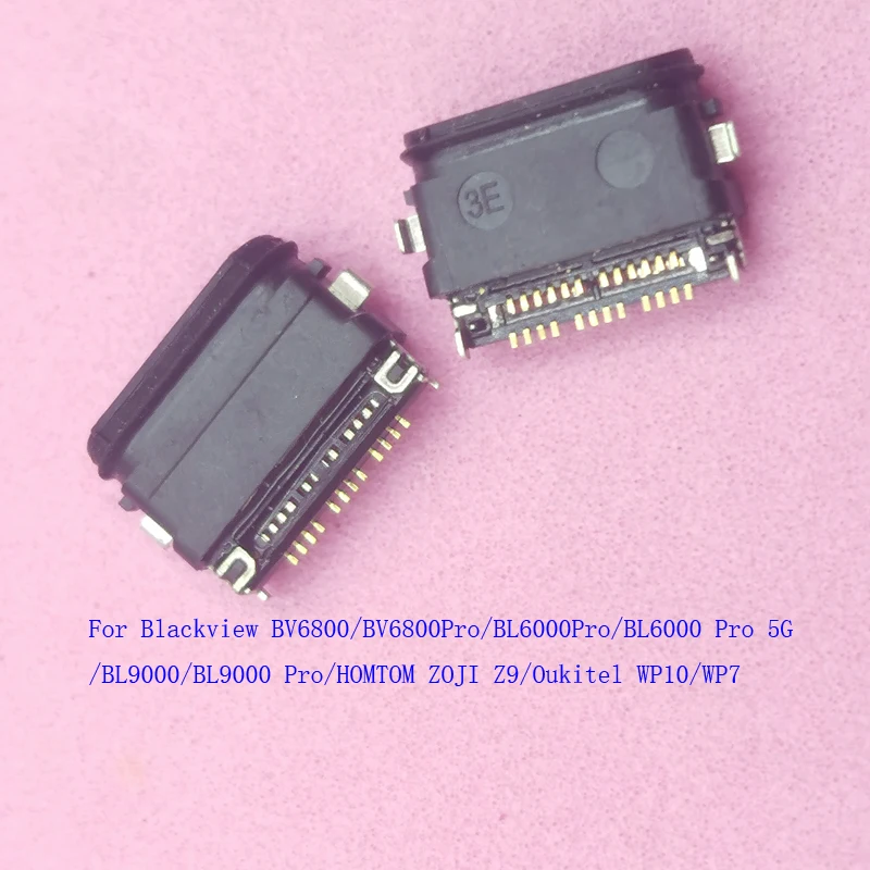 1-2Pcs Usb Charger Charging Dock Port Connector For Blackview BV6800 BV6800Pro BV8000Pro BV8000 Pro Homtom ZOJI Z9 Type C Plug