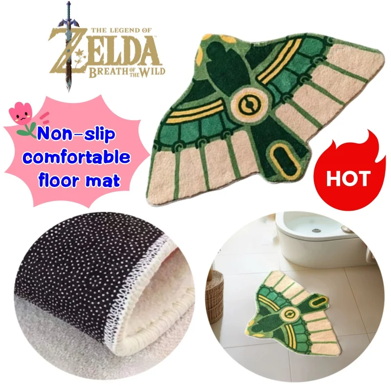 

The Legend of Zelda High-value Creative Cartoon Bathroom Foot Mat Bedroom Bedside Blanket Living Room Non-slip Comfortable Mat