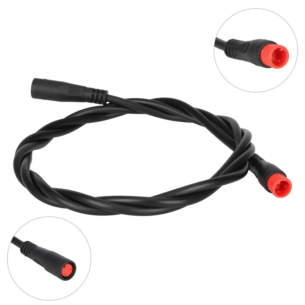 

M8 Waterproof 2-Pin Red-Head 60cm/100cm Male-to-Female Cable E-bike Waterproof Bicycle Parts