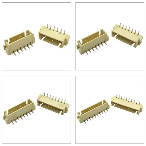 XH2.5 SMT Header JST 2.54mm Pitch IC Socket Plug Adapter, JST-XH SMT Surface Mount Top Type Vertical Header for PCB