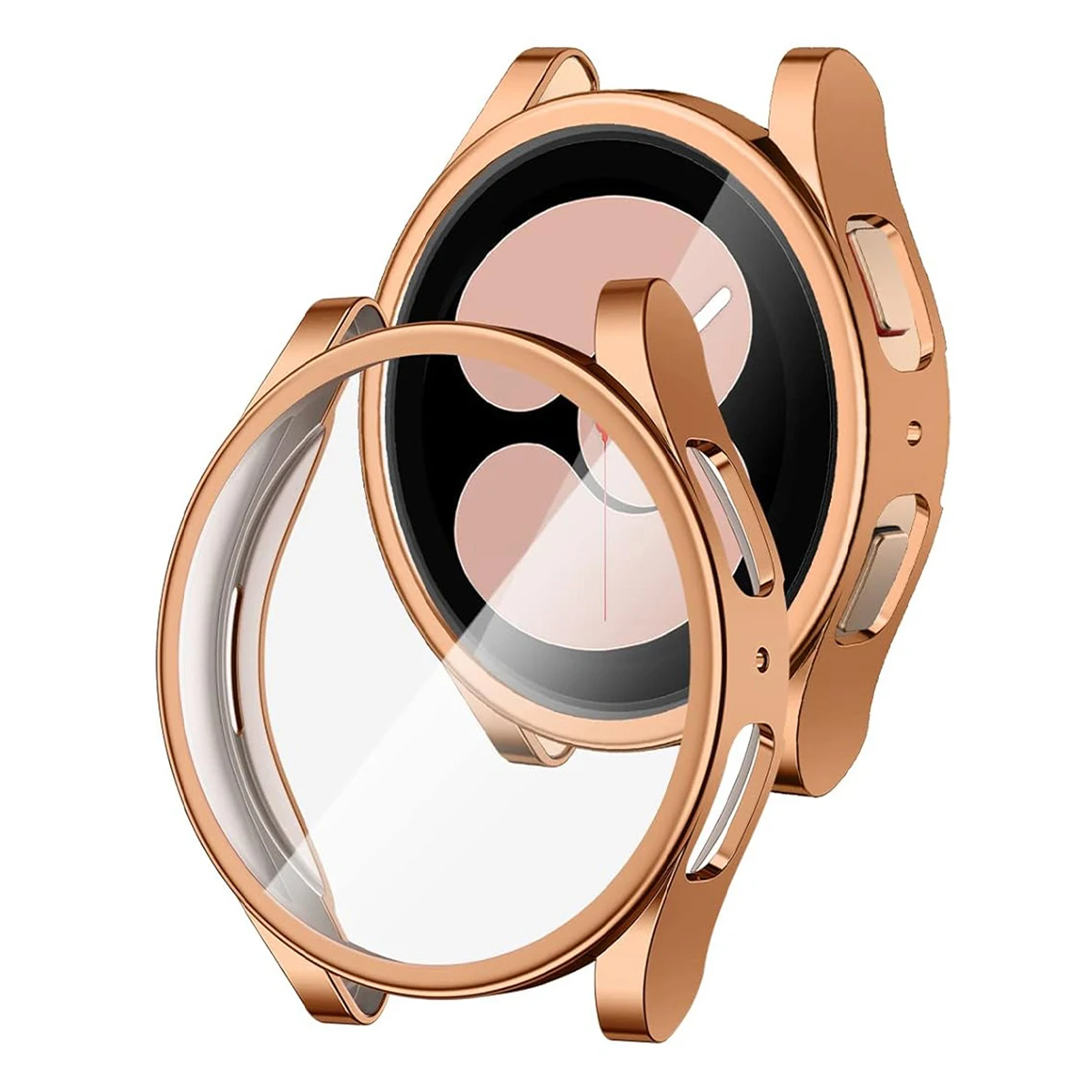 Zachte TPU-horlogekast voor Samsung Galaxy Watch 4 5 6 7 40 mm 44 mm beschermhoes schokbestendig antikras volledig beschermend