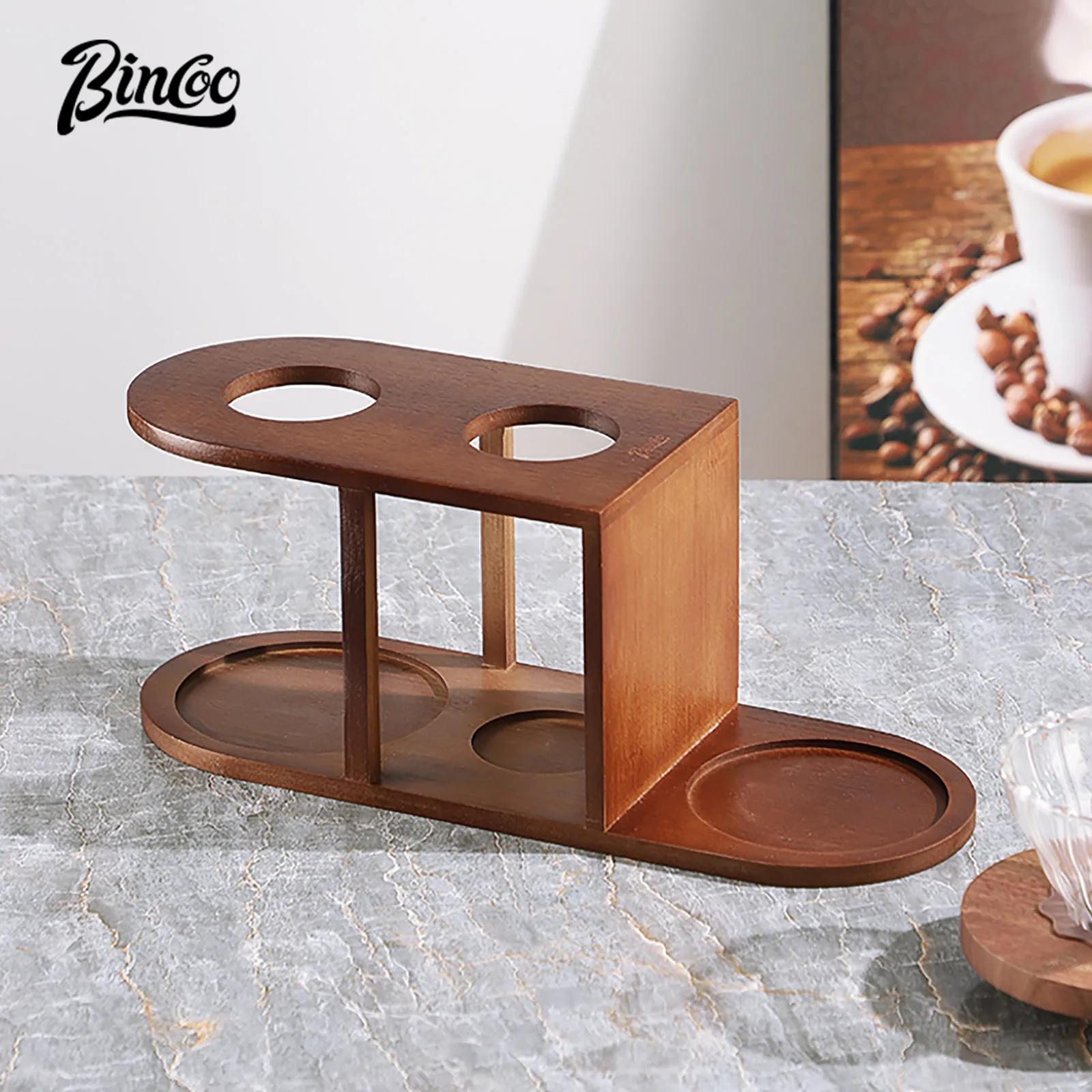 

Bincoo Coffee Bean Hand Grinder Storage Rack, Portable Home Storage, Filter Cup, Special Bracket Hand brewed Coffee Accessories