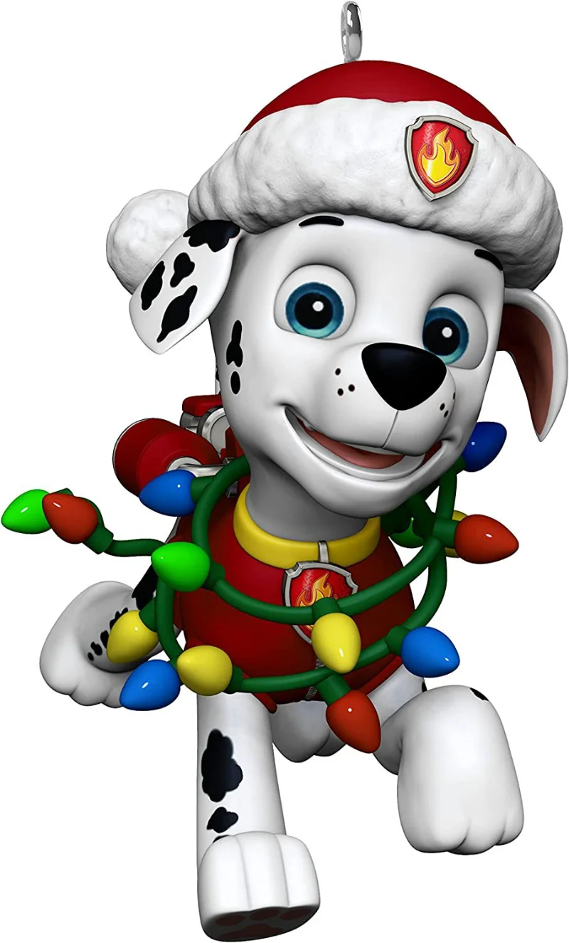 Psi Patrol Marshall boże narodzenie dekoracji Anime płaskie Model figurki marka urodziny zawieszki choinkowe zabawka dla dzieci wisiorki samochodowe