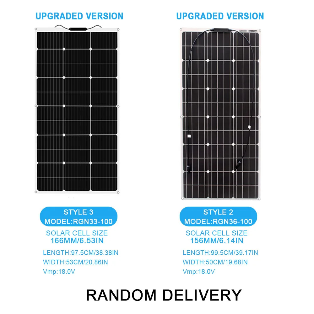 Painel Solar Flexível Dobrável, Monocristalino Impermeável, Melhor Painel Solar para Barco RV, 12V, 600W, 100W, 200W, 300W, 400W, 500W, China