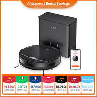 ILIFE V9/V9Pro Robot Vacuum, Self-Emptying, 3000Pa Strong Suction, Gyro Navigation, Schedule, App/Alexa Control, for Pet Hair