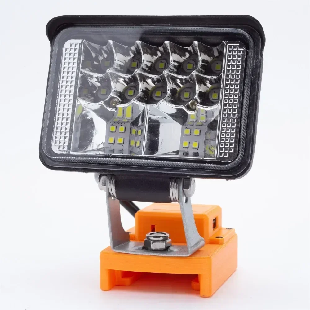 Luz de trabalho LED de íon de lítio para WORX 20V 4 PIN (WA3551.1/WA3561/3563/3564/3567/3864/3553) luz portátil de bateria com USB