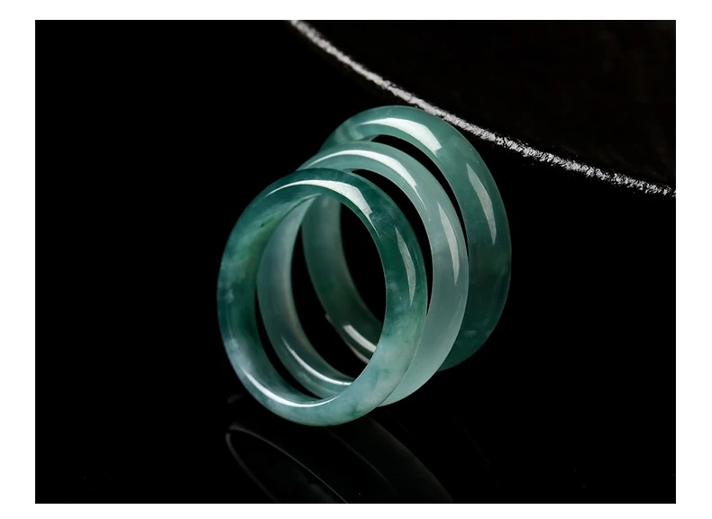 5 Teile/los Natürliche Stein Guatemala Jadeit Runde Harte Ringe Frauen Männer Vintage Energie Healing Finger Ringe Weiblichen Schmuck Geschenke – Detail 9