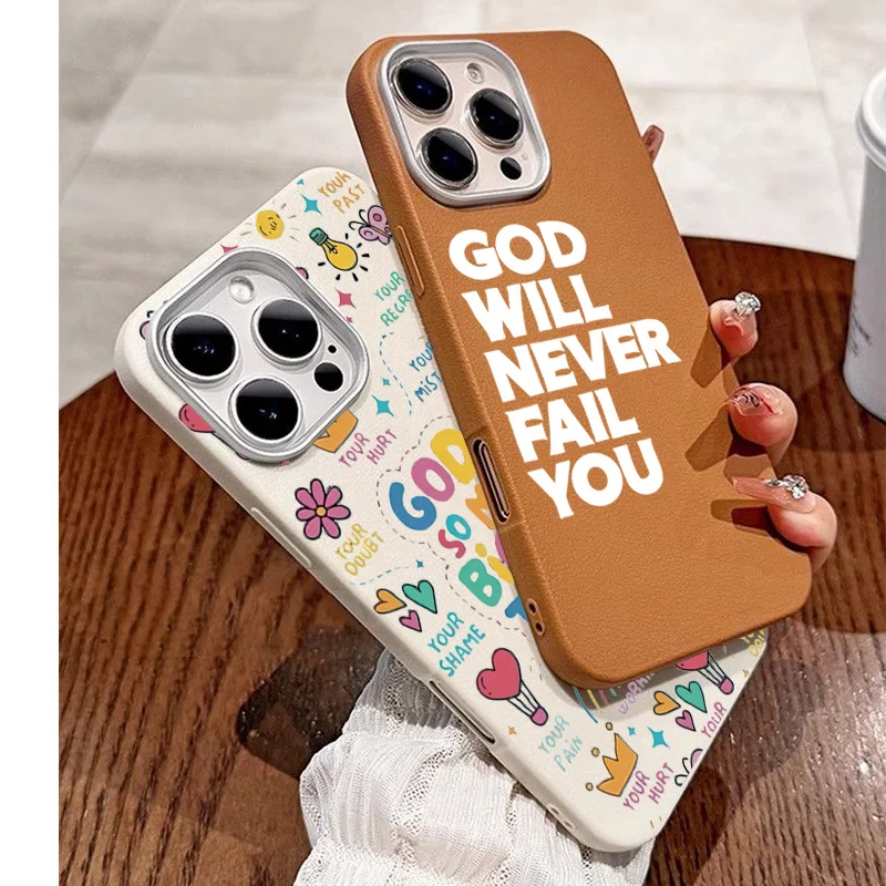 Slogan Design Lichee Pattern Phone Case For iPhone 16 Pro Max 15 14 13 12 11 XS X XR 7 8 Plus SE 2022 2020 Shockproof Soft Cover