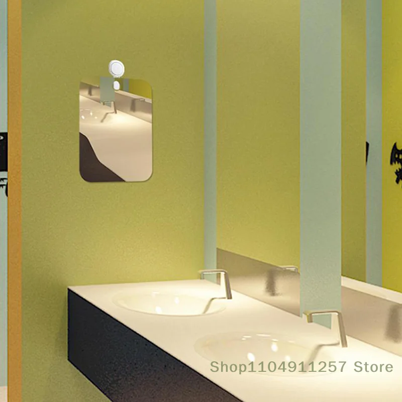 Cermin Anti Kabut Akrilik Cermin Cukur Kamar Mandi Cermin Tanpa Kabut Aksesori Perjalanan Kamar Mandi untuk Wanita Alat Cukur Pria Rias Kamar Mandi