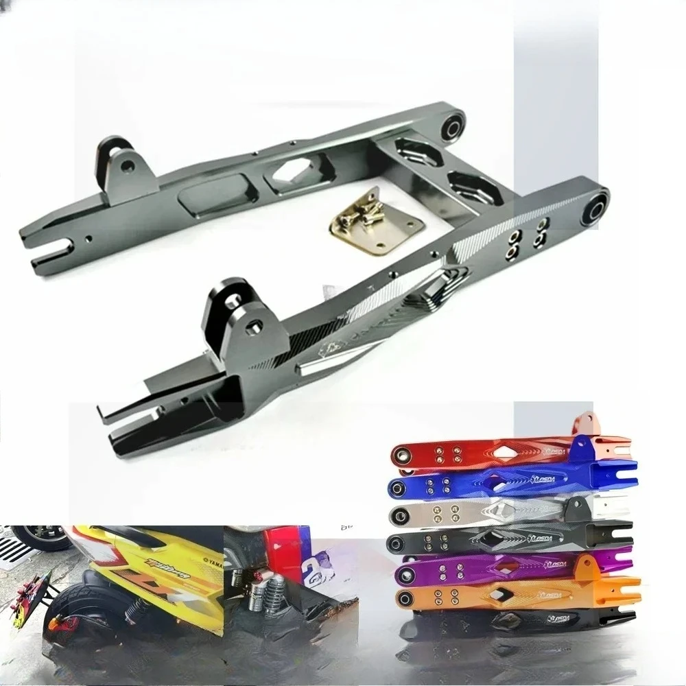 ForElectric Motorcycle Swing Arm CNC Adjustable 3D Rear Flat Fork Universal For Yamaha FORCE RSZ JOG GOGO Niu U1/U2/UB/UQI Modif