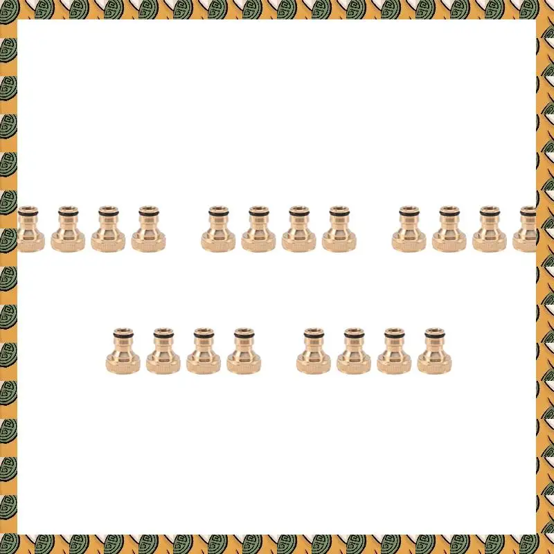 

A77I 20Pcs Garden Water Hose Pipe Fitting Tap Male Faucet Connectors, Garden Hose Quick Connect Fittings 3/4 Inch