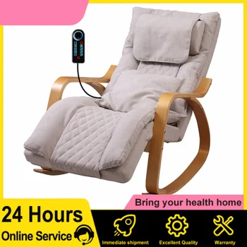 Image Jinkairui Electric Leisure Reclining Home Office Massager Shiatsu Rocking Massage Chair with Manipulator Roller Massag