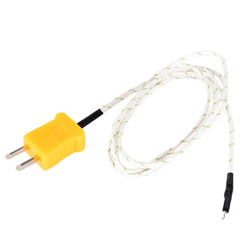 1Pcs K Type Thermometer Line Test 1M-3M Length Wire Temperature Thermocouple Sensor Probe Tester Line Multimeter Tester Line