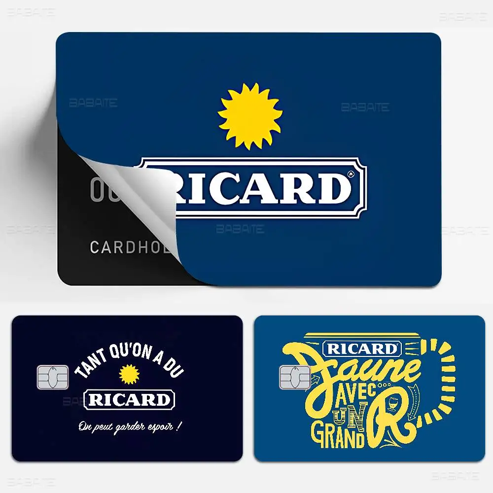 R-RicardS LOGO Game Anime Sticker Film Skin Cover Case for Small Large No Chip Debit Credit Card Front Side