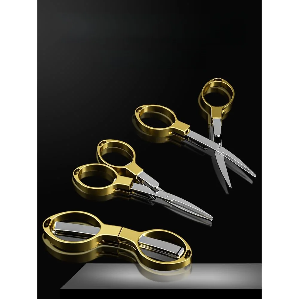 

Портативные складные ножницы из нержавеющей стали для рыбалки, многофункциональные, для рыболовных коробок, свинцовой лески, PE-лески, специальное рыболовное снаряжение