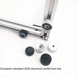 4pcs/lot 2020 Aluminum Rod Connector European Standard 2020 Aluminum Profile Foot Pad Anti-vibration and Anti-skid Support Feet