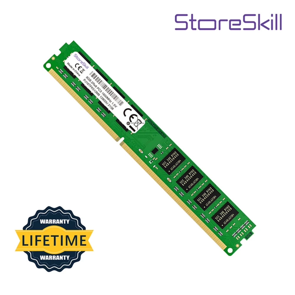 StoreSkill DDR3 2GB 4GB 8GB 1333MHz 1600MHz 10600 12800 1.5V Desktop Ram