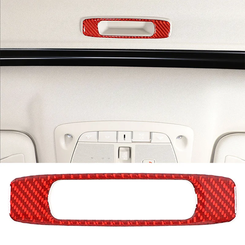 

For 2015-2022 Infiniti Q50L Soft Carbon Fiber Car Sunroof Sunshade Handle Frame Sticker Car Interior Accessories 1Pcs