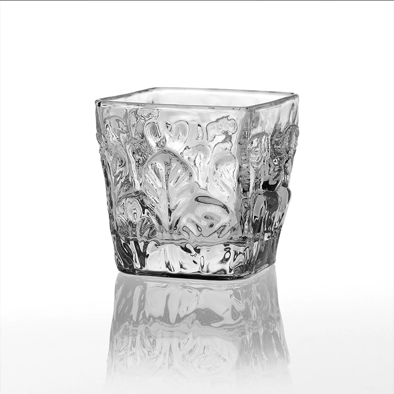 

Square whiskey glass, classical retro creative wine glass