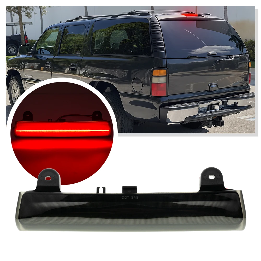 

Для GMC Yukon XL Chevrolet Tahoe Suburban 1500 2500 светодиодный высокий крепление третьего центра, задний стоп-сигнал высокого уровня, задний стоп-сигнал