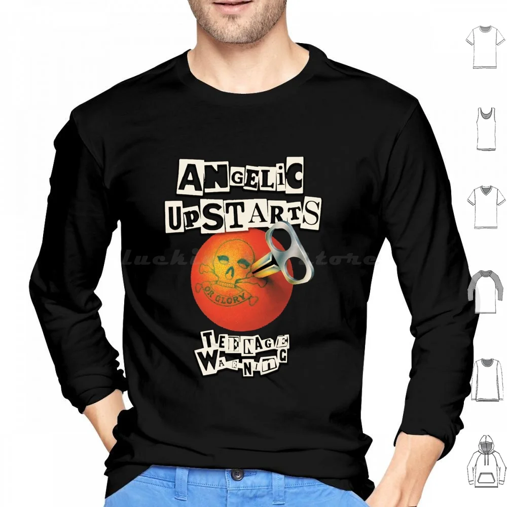 Angelic Upstarts-sudaderas con capucha Premium de advertencia para adolescentes, botiquín de primeros auxilios de manga larga, botiquín de primeros auxilios para grupo Musical