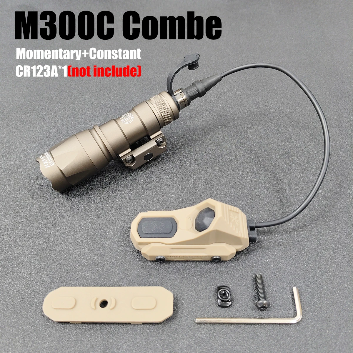 Surefire M300/M600 Taschenlampe mit AXON Dual-Funktion-Fernbedienungs-Druckschalter für 20mm Schiene UNITY Axon Schalter SF Stecker MK KEYMOD – Detail 19