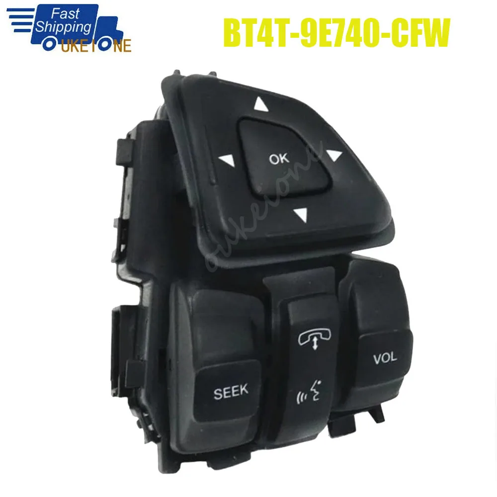 Accessories Steering Wheel Cruise Control Switch Multifunction Button BT4T-9E740-CFW For Ford Edge Explorer 2012 2013 2014 2015