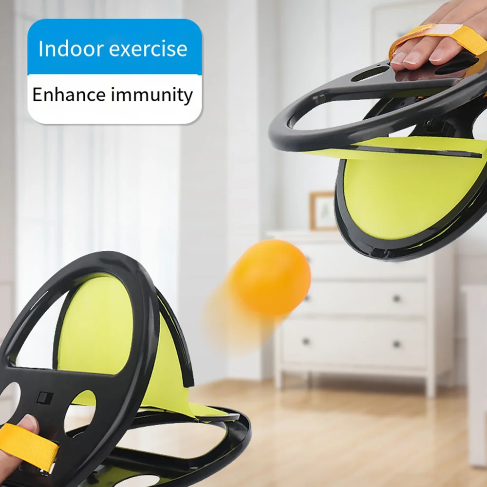 

Throwing and Catching Ball Sports Outdoor Games Parent-Child Fitness Hand Grasping The Ball Racket for Adult Children Toys Gifts