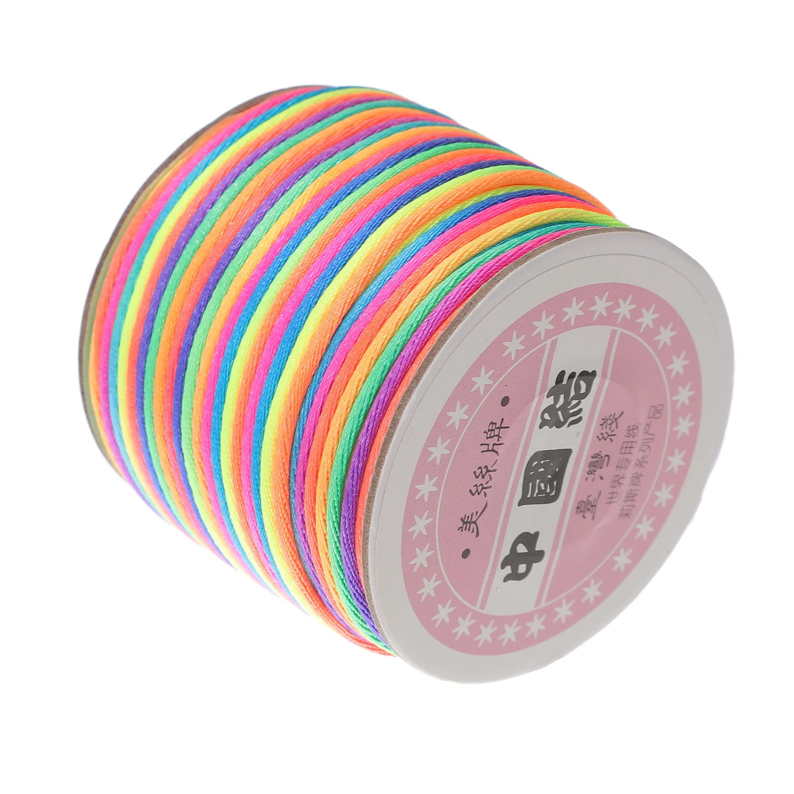 

Разноцветный шнур для бисера 45 м 2 мм, нить из полиэфирной ткани для изготовления ювелирных изделий, браслеты «сделай сам», ожерелье, шнур для бисера