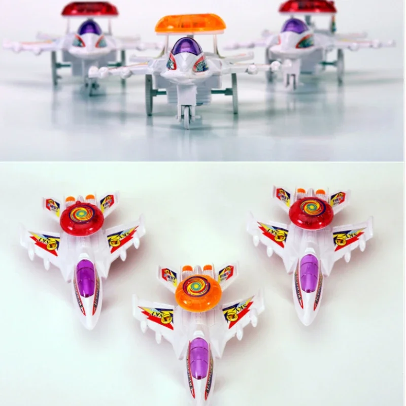 Kids Pull Wire Luminous Airplane Children Transportation Toy Airplane Model LED Flash Simulation Miniature Plane Kids Toy Gifts image 6
