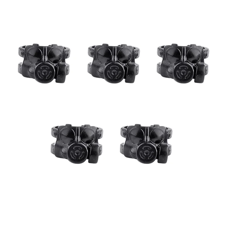 5 sztuk broń wojskowa MOC SWAT siły specjalne maska ​​gazowa Model żołnierza policja miejska akcesoria klocki do budowy figurki Mini zabawki