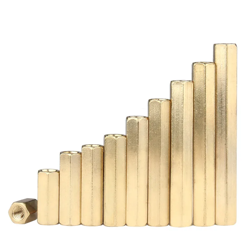 

M3 Brass Hex Male Female Standoff Pillar Stud Mount Spacer Hexagon PCB Motherboard Hollow Bolt Screw