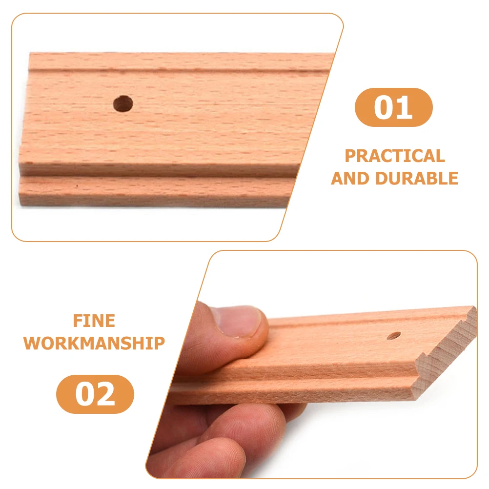 

2 Pcs Kalimba Pillow Accessories Wood Thumb Piano Bridge for Tool Natural Part Stainless Steel Solid