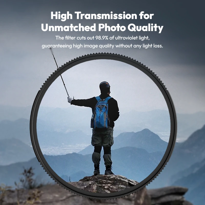 УФ-фильтр Ulanzi UV01, ударопрочный защитный объектив камеры 40,5 мм 43 мм 46 мм 49 мм 52 мм 55 мм 58 мм 62 мм 67 мм 72 мм 77 мм 82 мм для DSLR