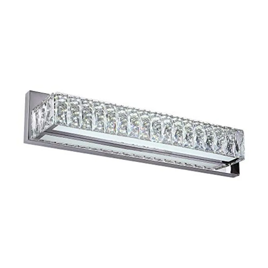 Crystal Vanity Lights Bathroom Vanity Lighting Fixtures Over Mirror LED Modern Wall Lights Fixtures Made for Stainless Steel Fi