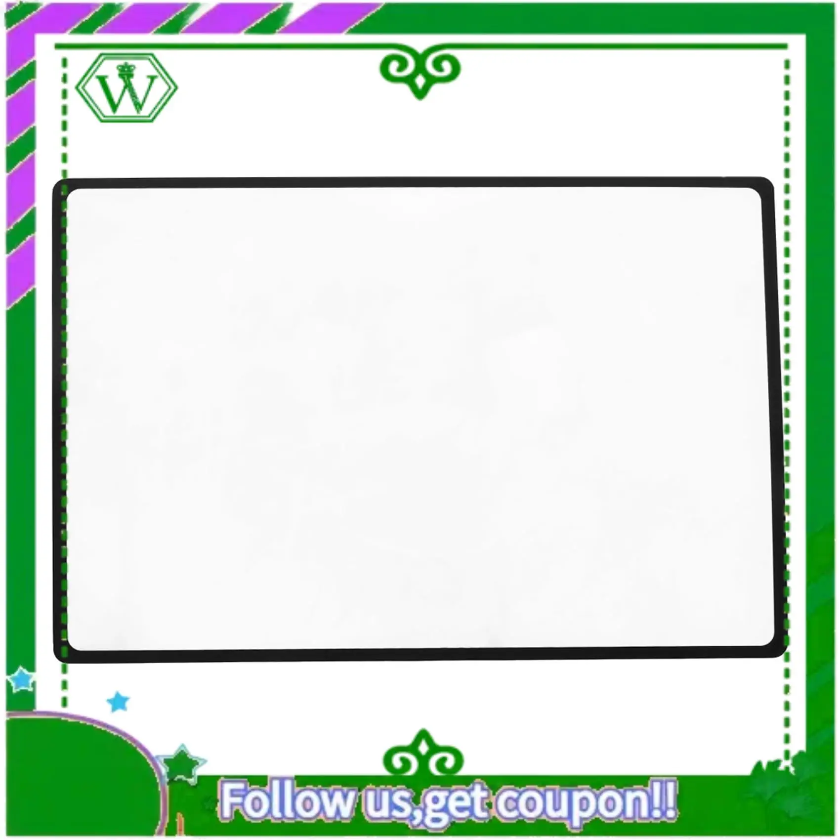 

ABIK-3X Reading Support Sheet Magnifier Magnifying Glass 3-Zoom Black