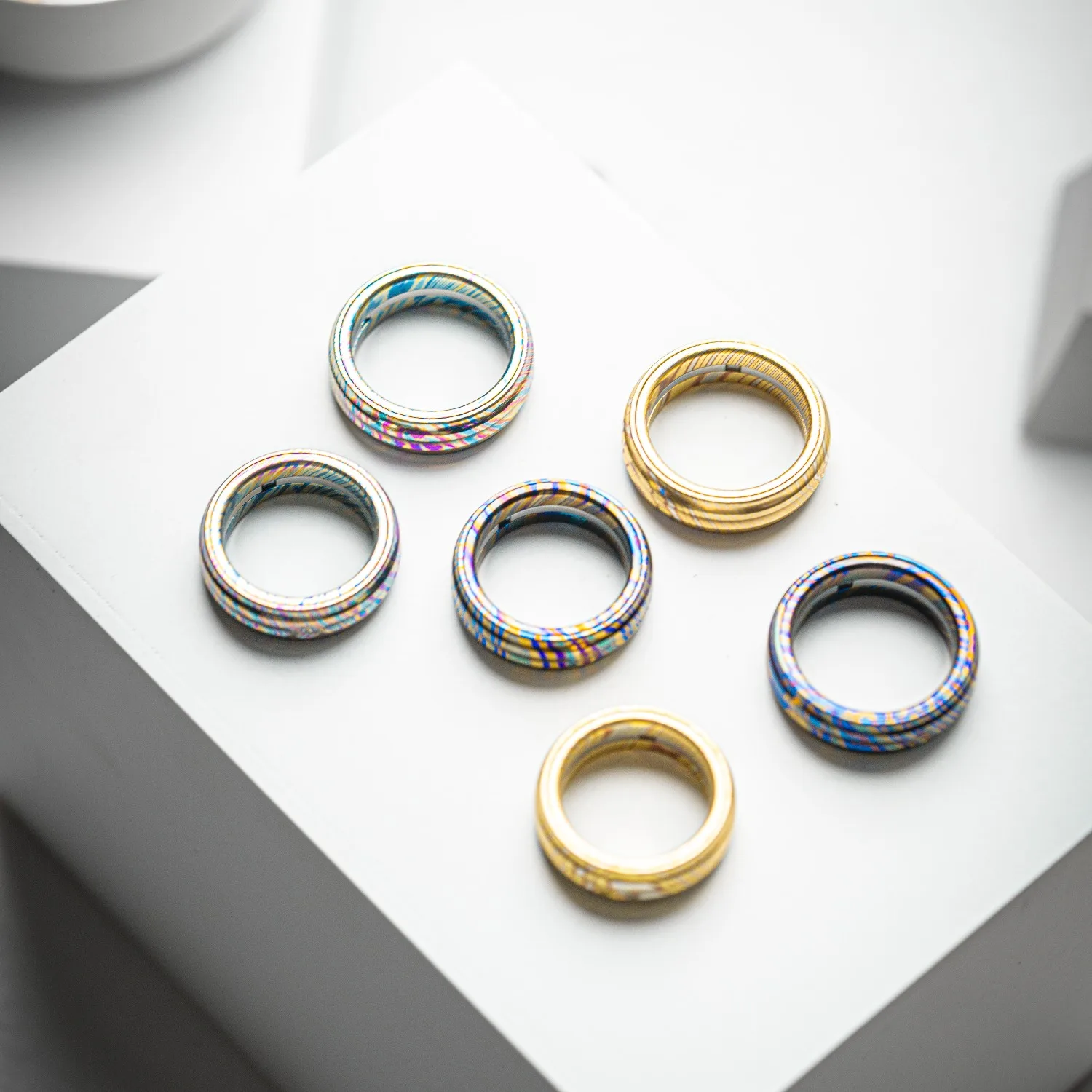 YEDC مادة خاصة سحابة خنزير الدائري طبعة محدودة المغناطيسي اتجاهين الدورية مجوهرات الصف المعادن البنصر لعبة الضغط #3