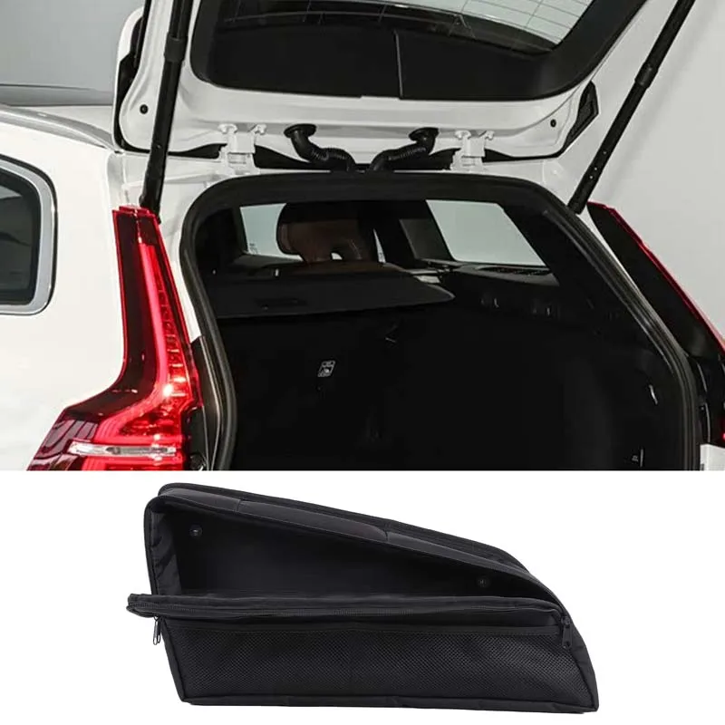 For Volvo V60/V60CC 2019-2026 Multipurpose Car Trunk Side Window Storage Bag Pouch Organizer Stowing Tool Tidying Bag Accessorie 6