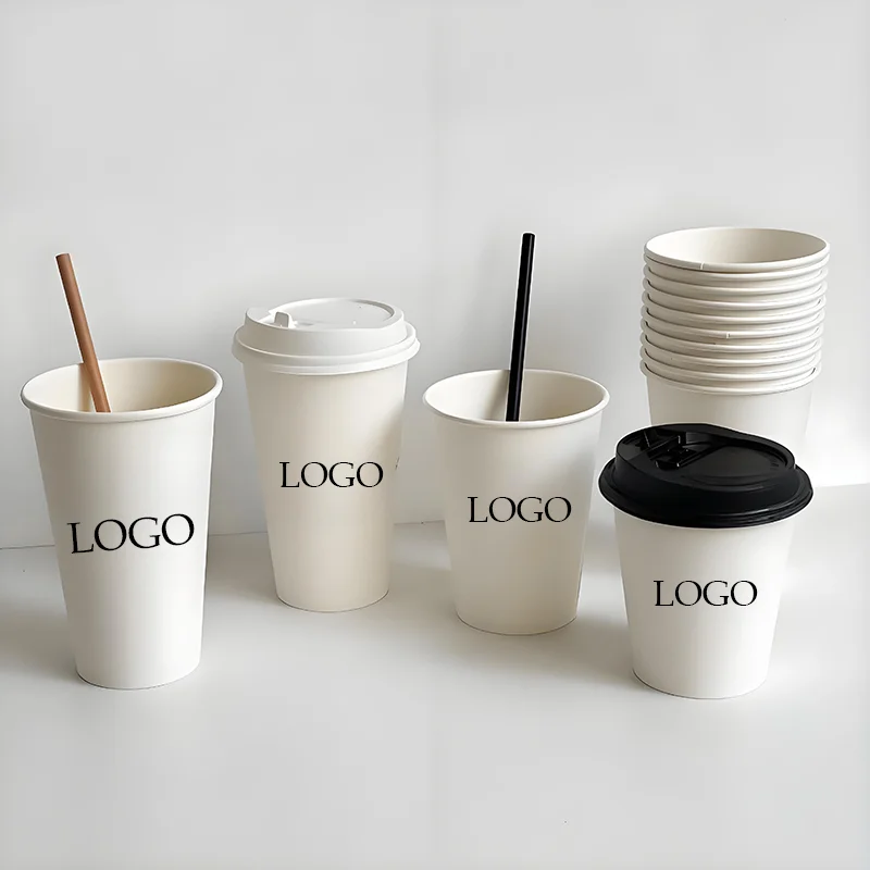

1000pcs 12oz 330ml paper cups personalized, coffee cups, disposable cups customized, logo customized, picture customized