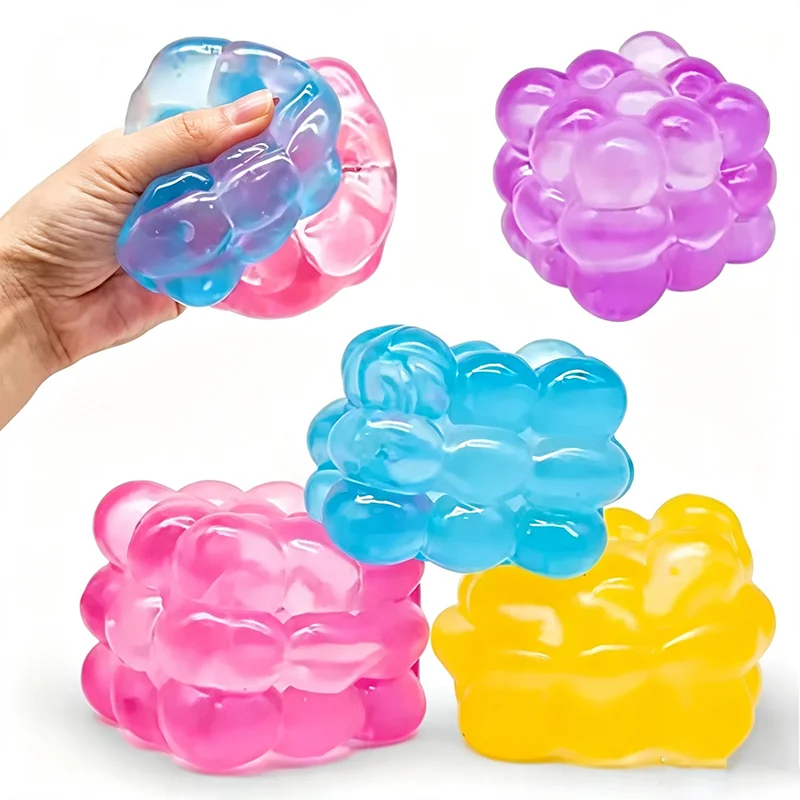 2026 New three dimensional candy kneading music adult Stress Relief Squeeze sensory Toy Decompression Simulation Cube Party Gif