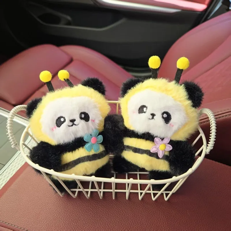 Breloczek Miniso Creative Back Bee Panda, kreatywny, uroczy dodatek do torby, najlepszy prezent urodzinowy, prezent świąteczny dla przyjaciół.