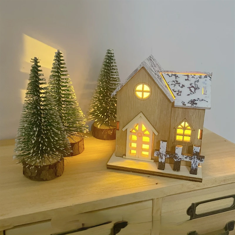 Snow Cabin Luminous Cabin Decoration