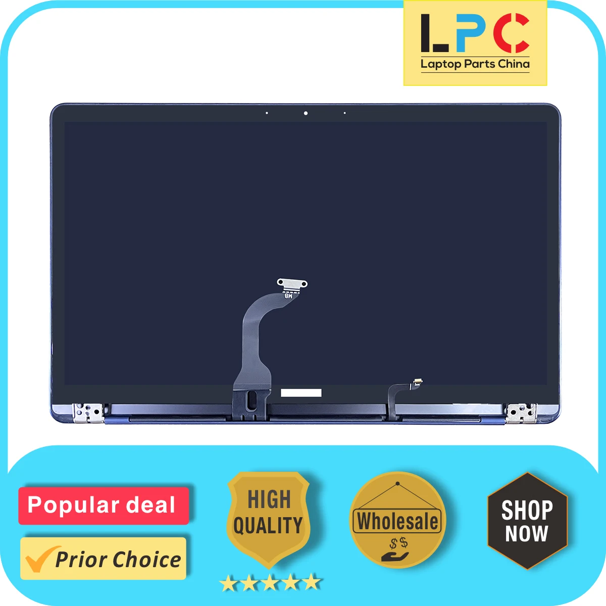 

For Asus ZenBook 3 Deluxe UX490 UX490U Series Display Screen Panel Assembly with Bezel/Hinge FHD 1920×1080 Laptop Screen (blue)