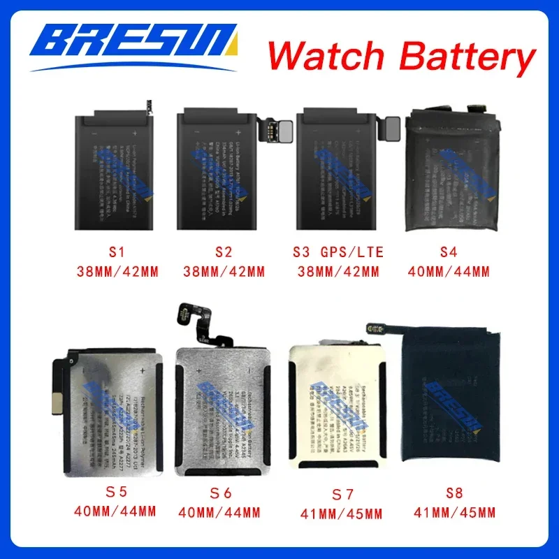 New Battery For Apple Watch Series SE 1 2 3 4 5 6 7 8 Bateria IWatch S1 S2 S3 GPS LTE S4 S5 S6 S7 S8 38/40/41/42/44/45