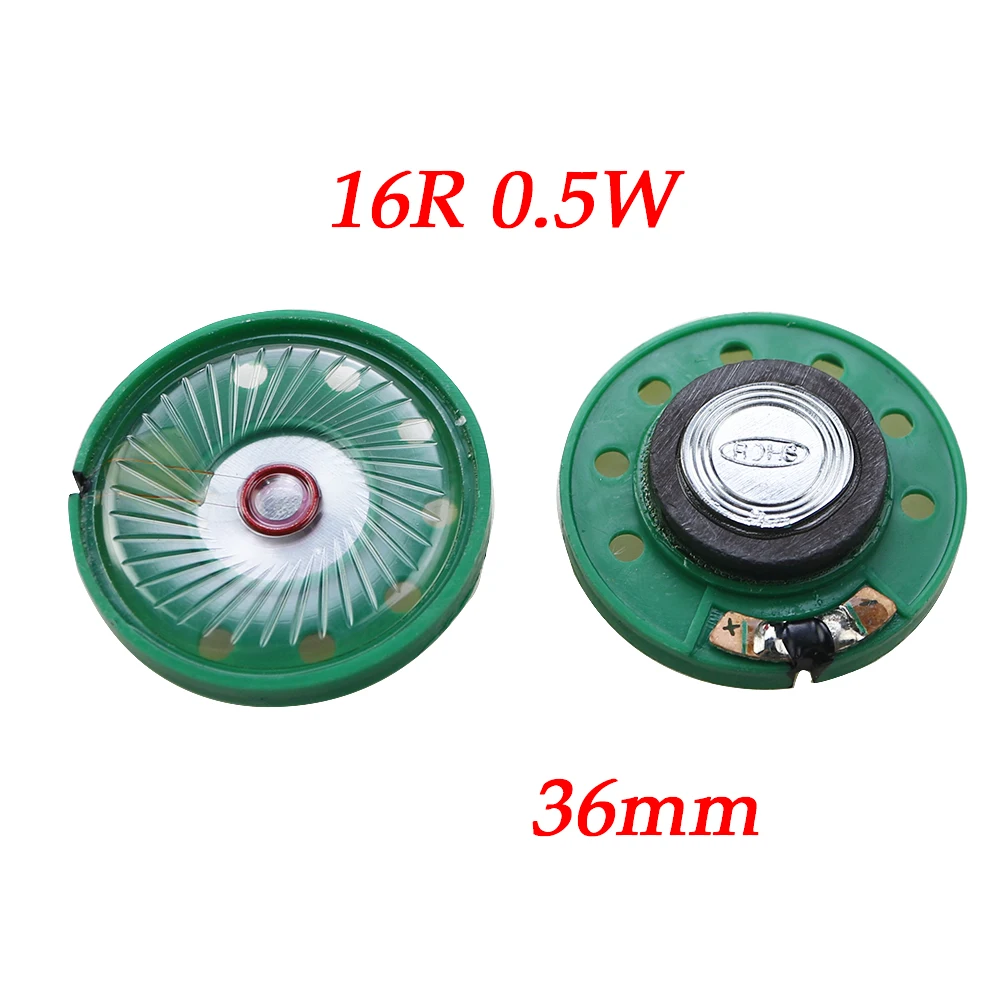 2 sztuki 16 Ohm 0.25W 0.5W 16 Ohm Zewnętrzny magnetyczny dzwonek do drzwi Głośnik zabawkowy 16R Średnica 21mm 23mm 27mm 29mm 36mm 40mm