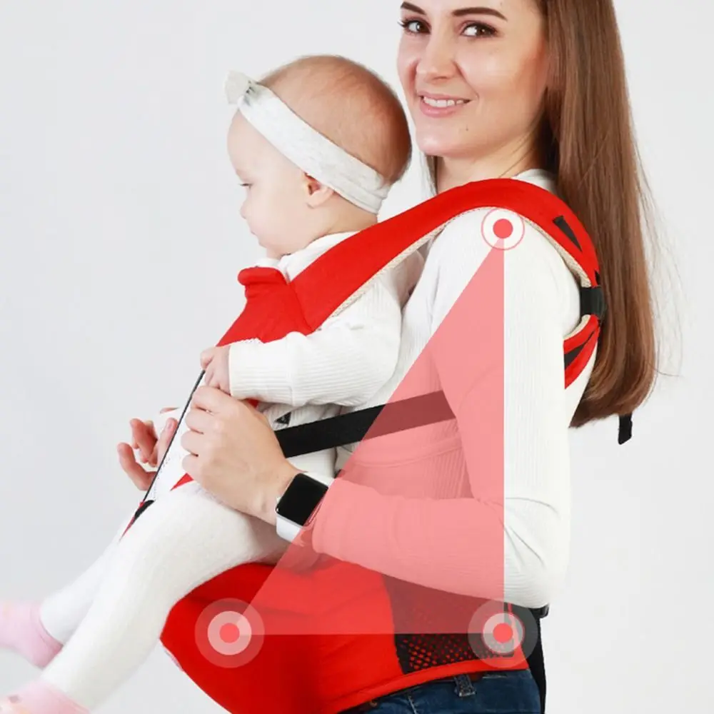 With Seat Cotton Mesh Infant Kangaroo Bag Sling Wrap Newborn Front Holding Infant Backpacks Baby Wrap Carrier