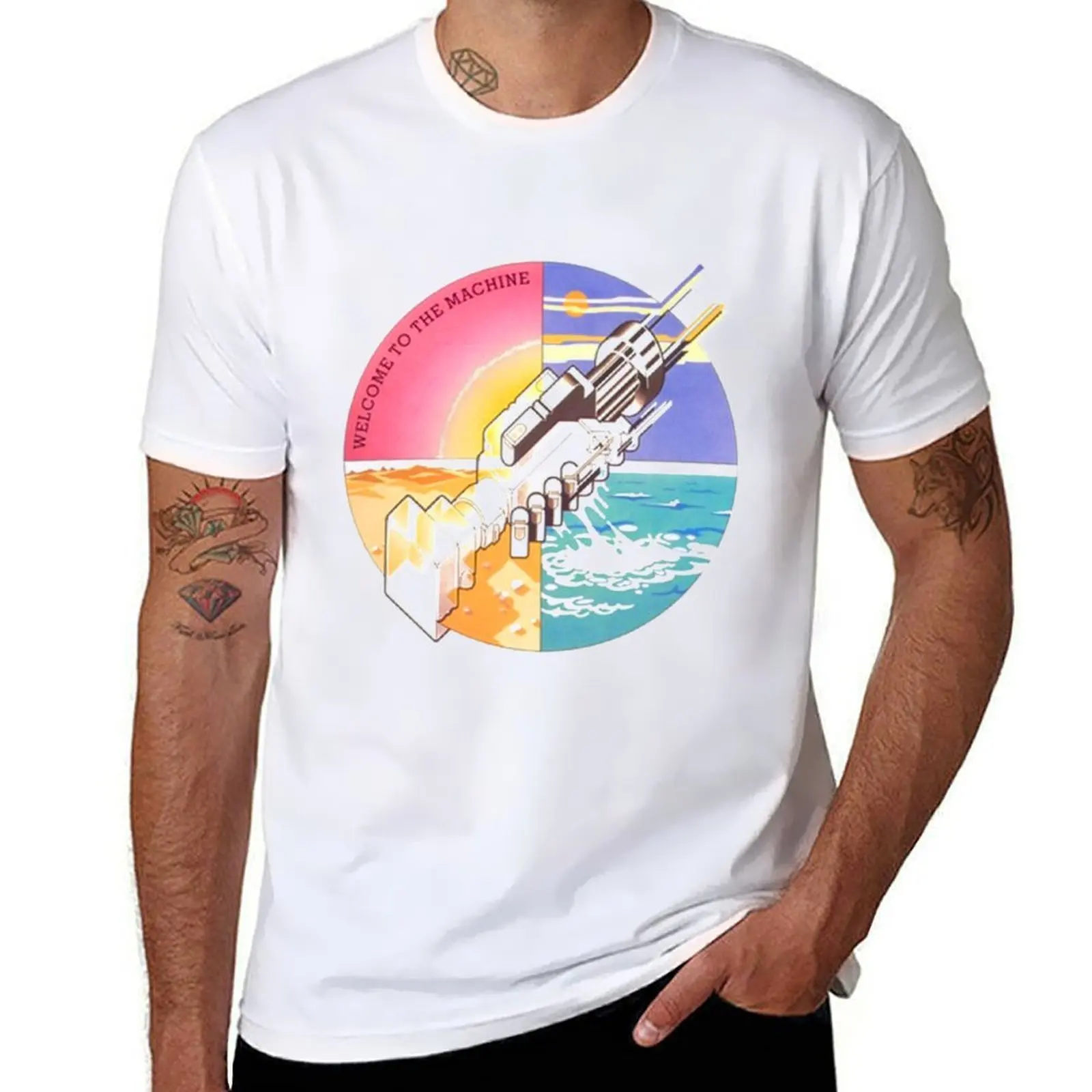 

ArtWork Pink Best Selling The Band Music Moon Funny Gift Floyd 1972 T-Shirt cotton t shirts man 100% t shirt for man T-Shirt