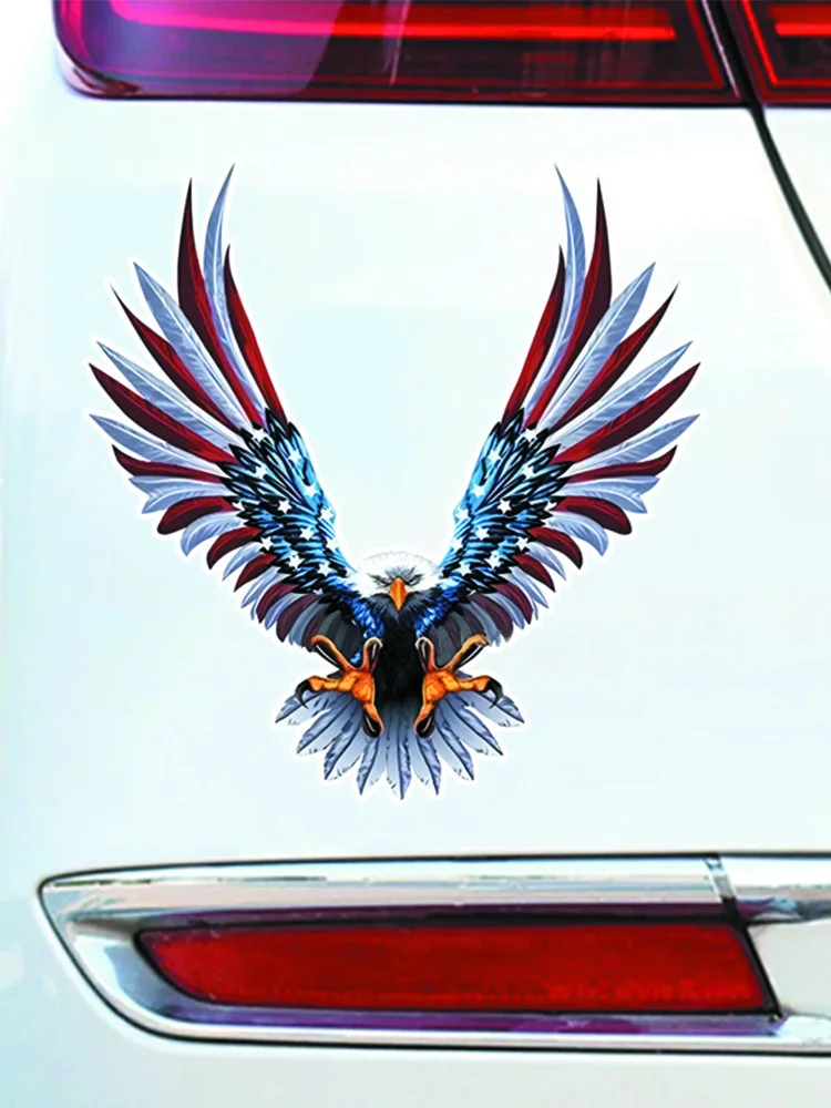 3D Car Sticker Decal American Flag Decal Car Decoration Decal Window Decal Car Truck Printing Scary Waterproof
